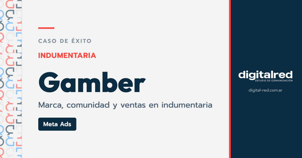 Caso de éxito Gamber: estrategia integral de Meta Ads para una marca de indumentaria, por Digital Red